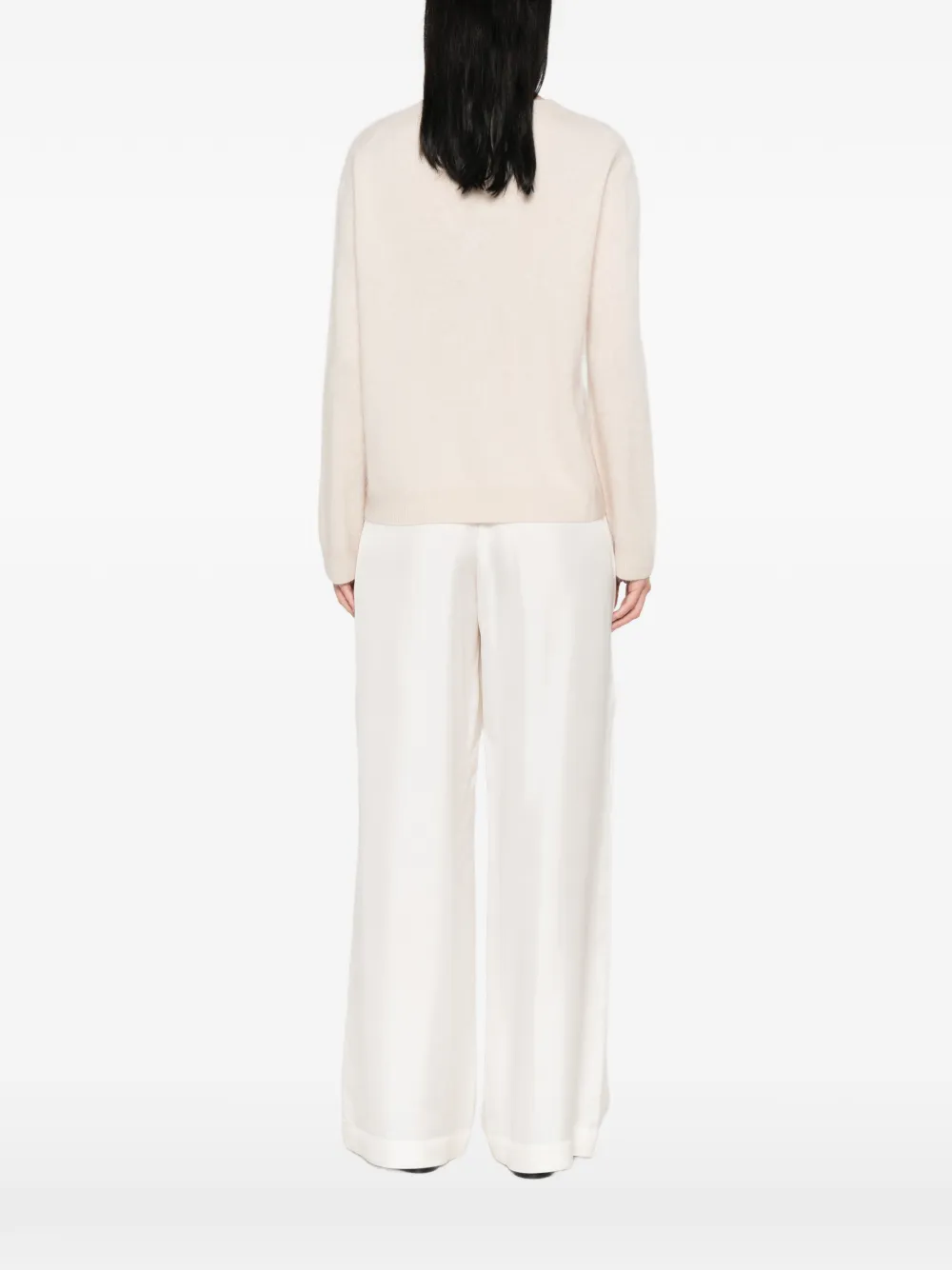 Weekend Max Mara Wollen trui met ronde hals Beige