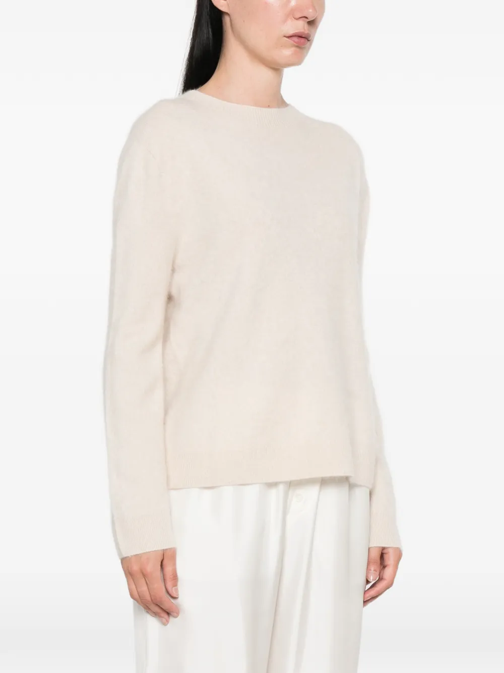 Weekend Max Mara Wollen trui met ronde hals Beige