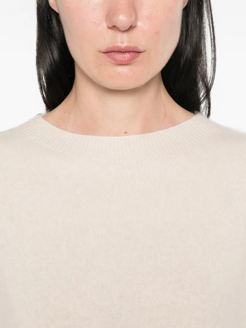 Weekend Max Mara Wollen trui met ronde hals Beige