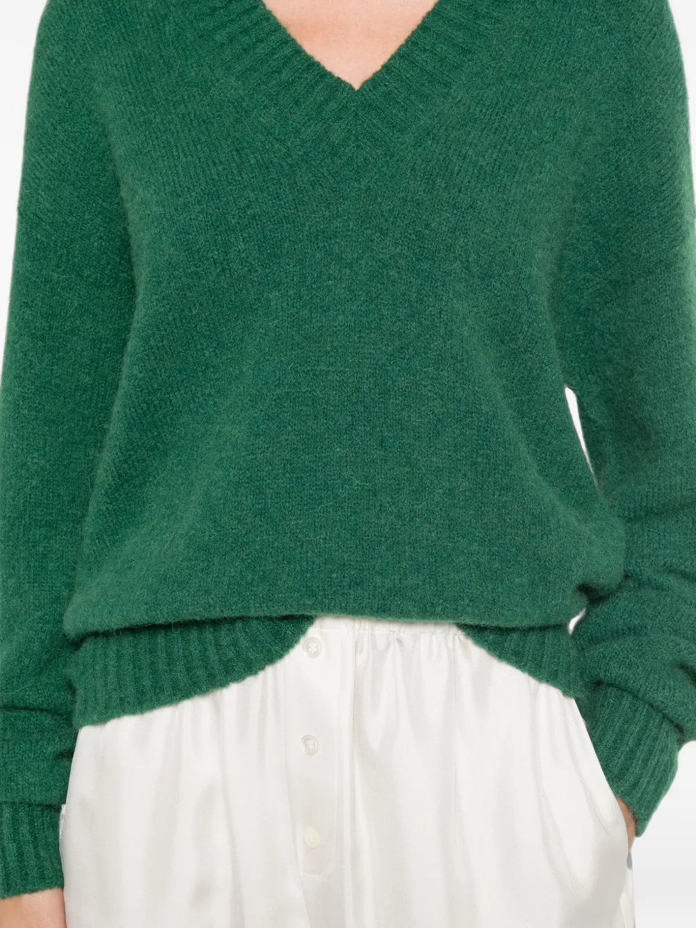 Weekend Max Mara Alpaca trui met V-hals Groen