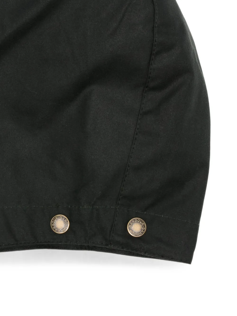 Barbour Capuchon met drukknoop Groen