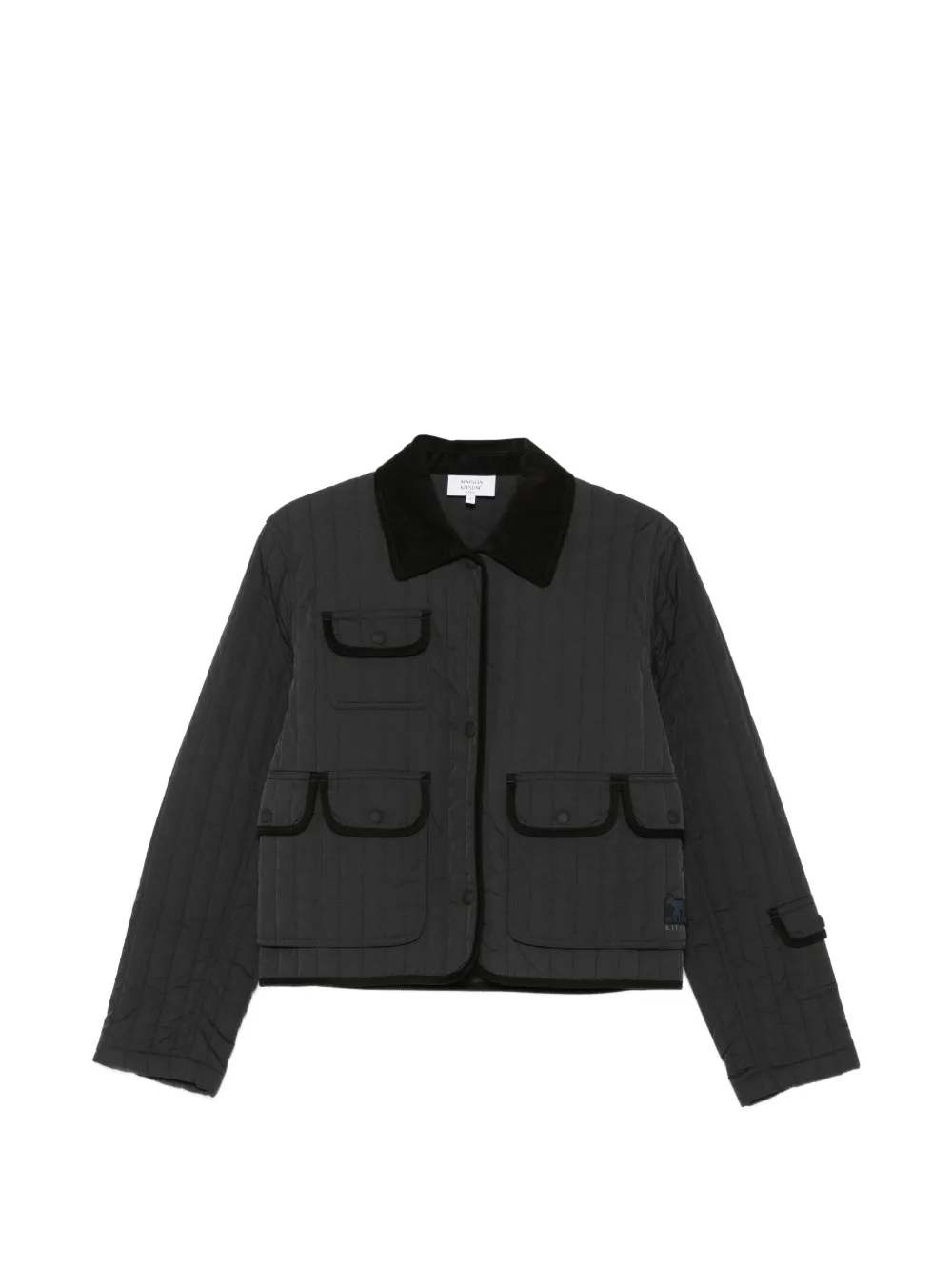 Maison Kitsuné quilted jacket Zwart