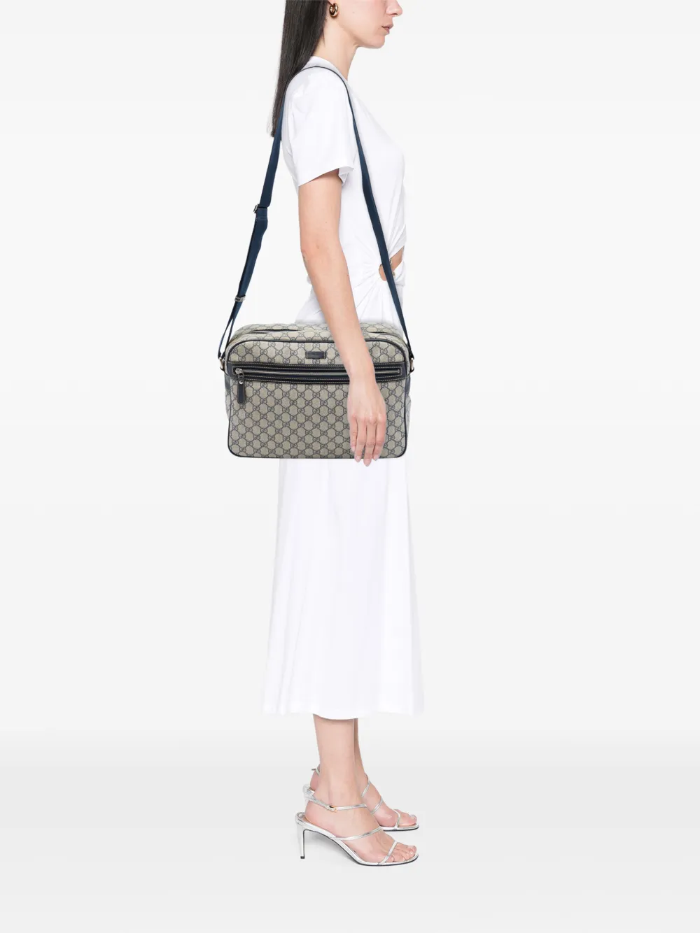 Gucci Pre-Owned 2016-2026 GG Supreme crossbodytas Beige