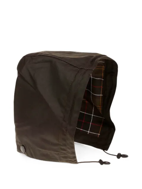 Barbour waxed cotton hood