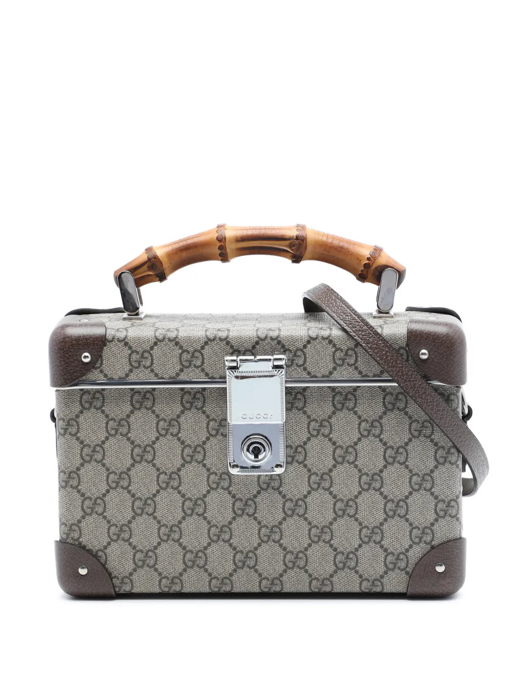 Gucci Pre-Owned 2000-2015 GG Supreme Bamboo Vanity Bag satchel - Toni neutri