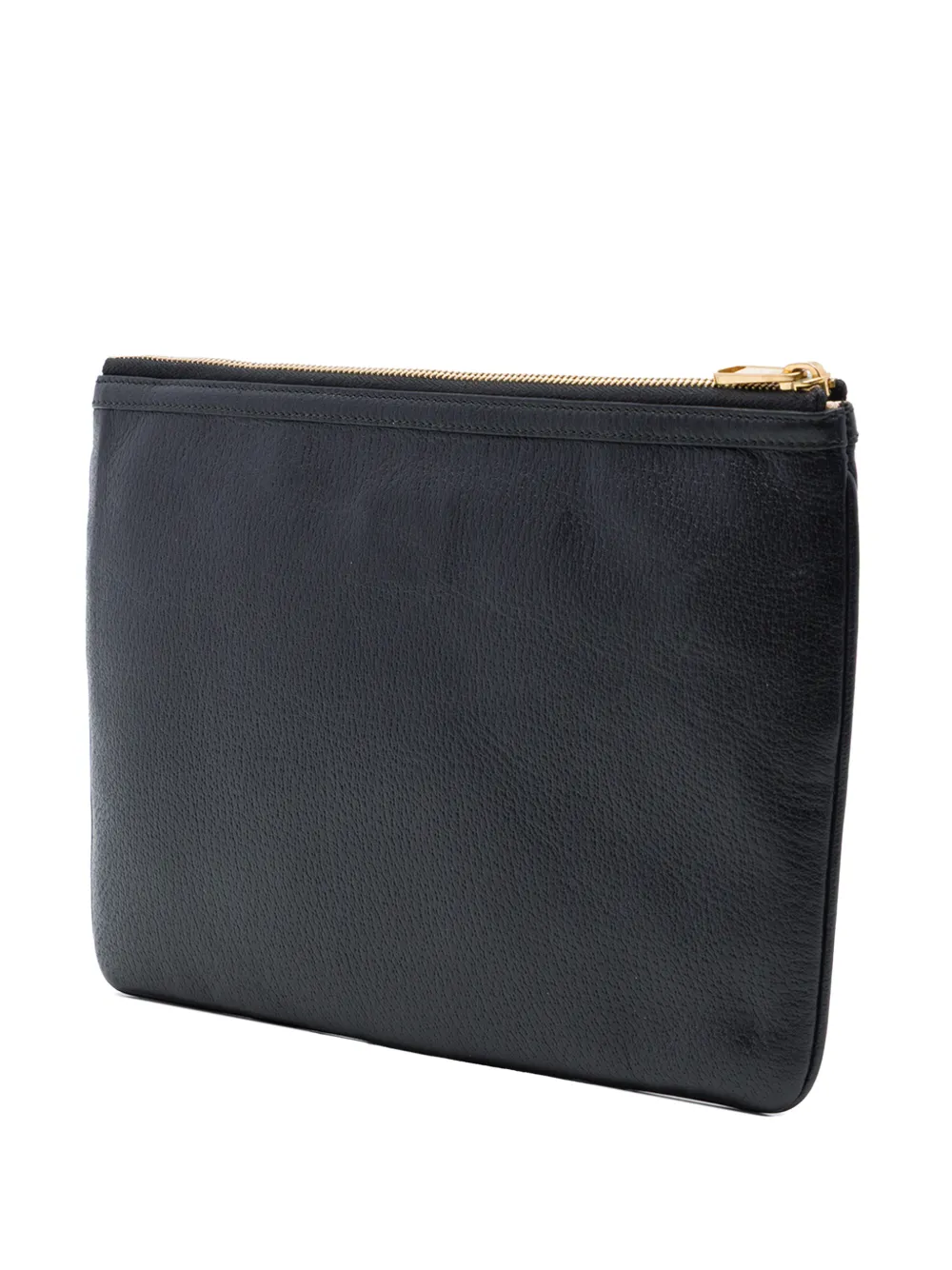 Gucci Pre-Owned 2016-2026 Web Ophidia kalfsleren clutch Zwart