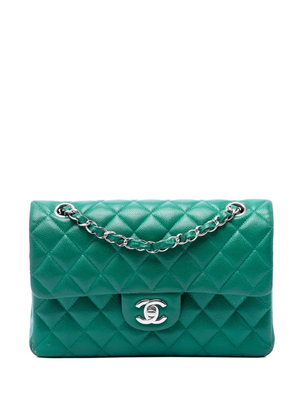 CHANEL Pre-Owned 2020 スモール クラシック キャビア ダブルフラップ 