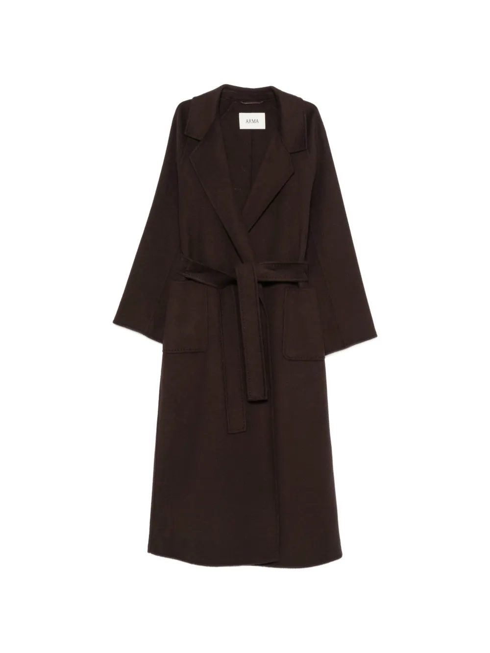 Arma belted wool coat