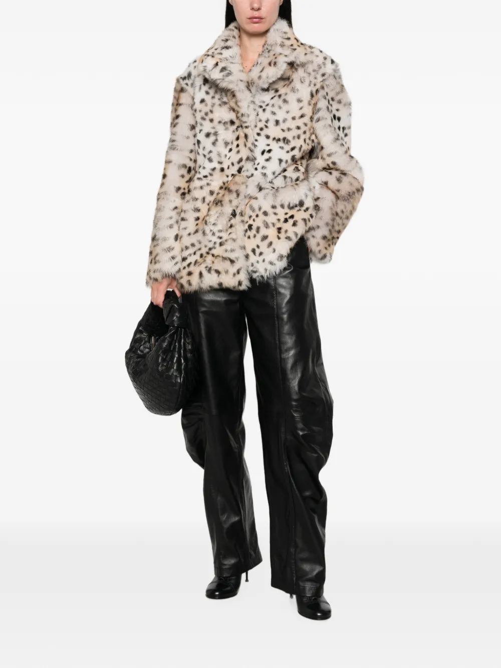 Arma Omkeerbaar jack met luipaardprint Beige