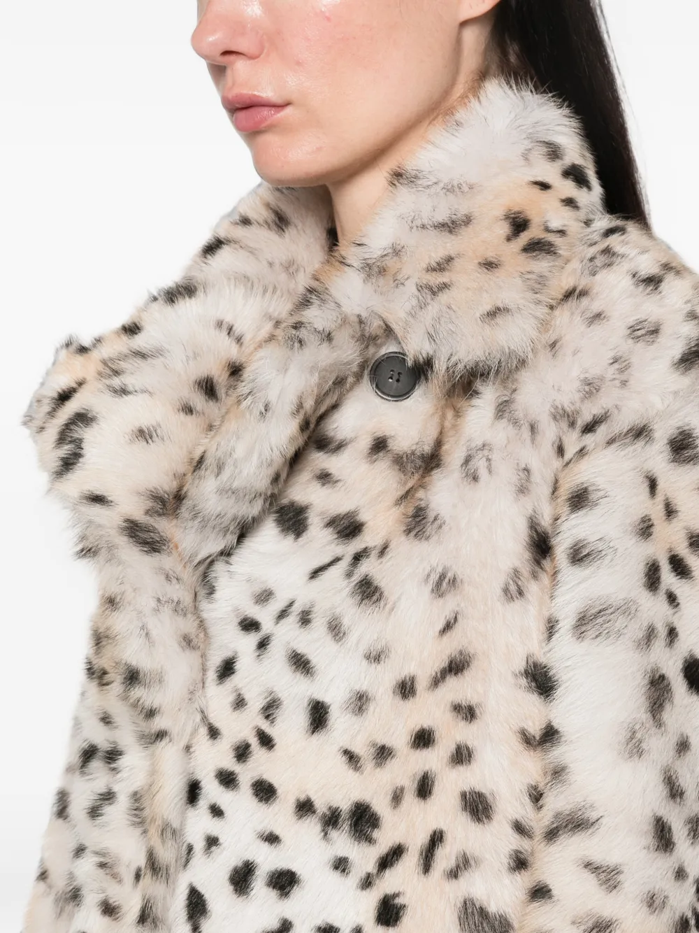Arma Omkeerbaar jack met luipaardprint Beige
