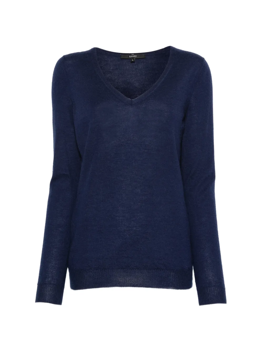 Gucci Pre-Owned pull à col v (années 2000) - Bleu