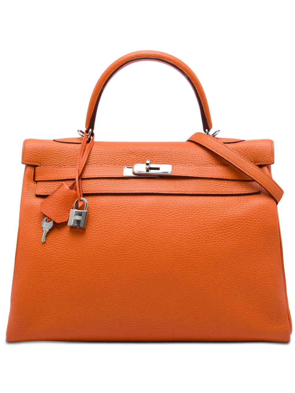Hermès Pre-Owned 2016 Togo Kelly II Retourne 35 satchel - Arancione