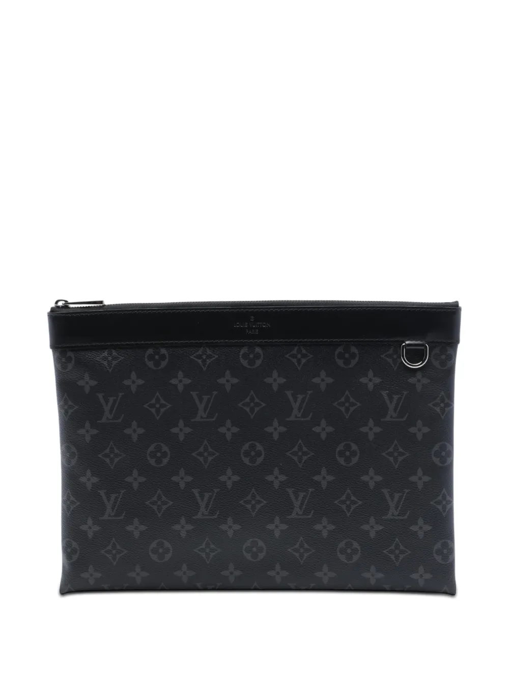 Louis Vuitton Pre-Owned 2017 Monogram Eclipse Discovery Pochette GM clutch bag - Nero
