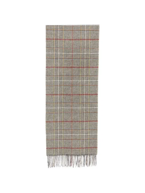 Barbour Macklow check-pattern scarf