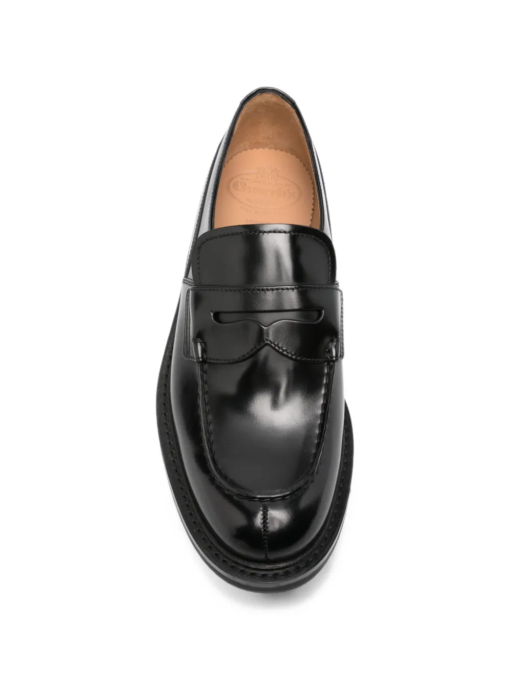 Church's chunky-sole penny-slot loafers Zwart