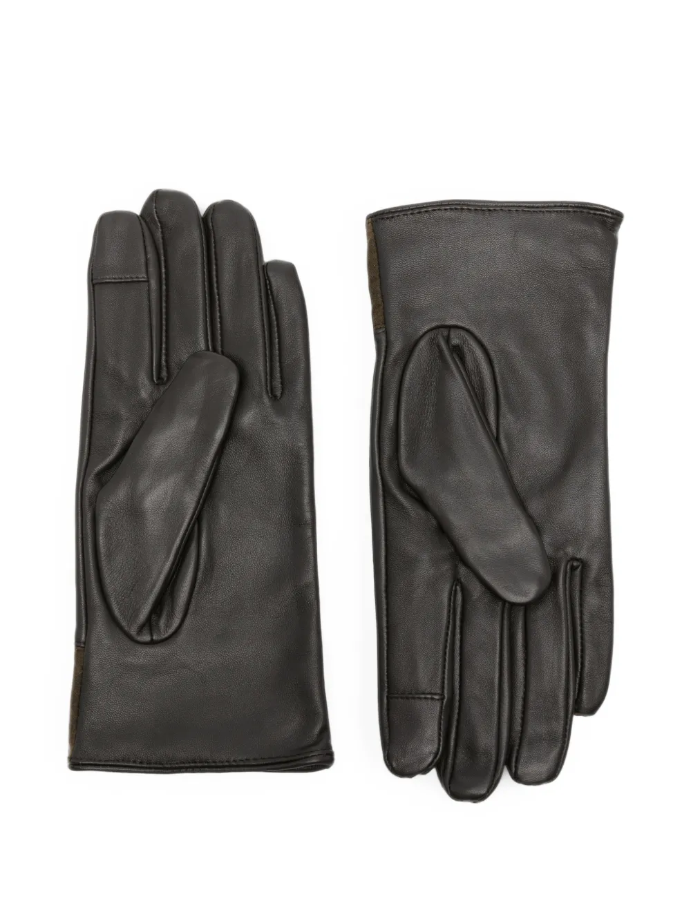 Barbour Handschoenen met vlakken en logostuds Bruin