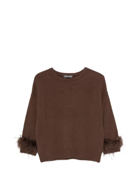 Philo-Sofie feather-trim sweater
