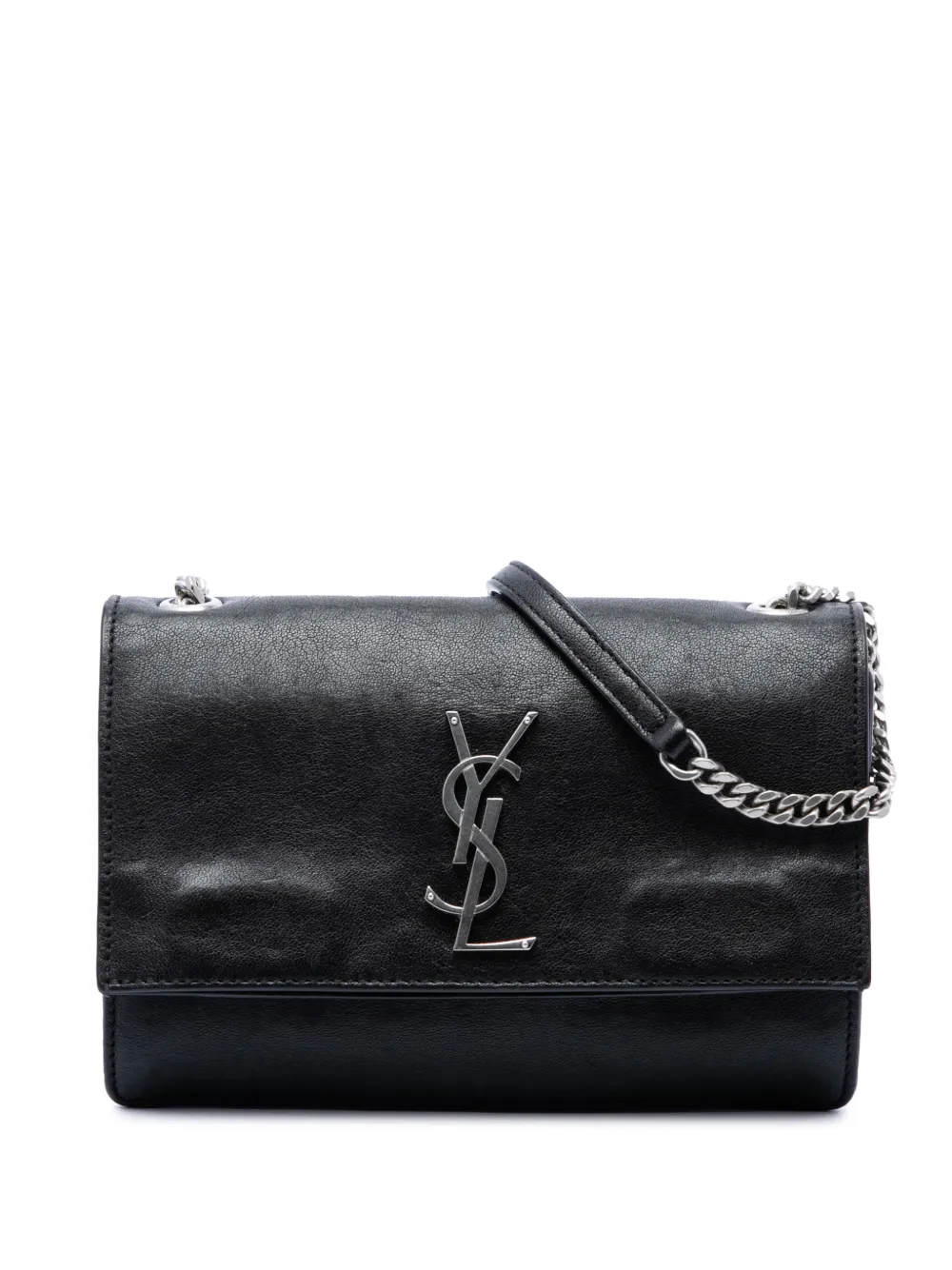 Saint Laurent Pre-Owned 2018 Small Calfskin Monogram Sunset crossbody bag - Schwarz