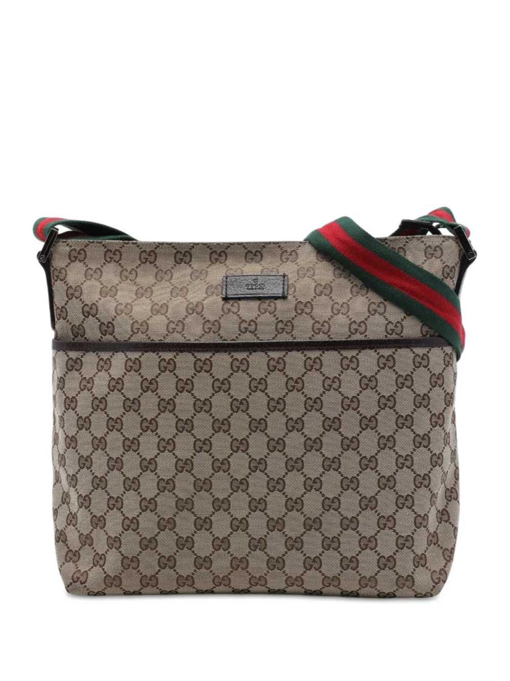 Gucci Pre-Owned 2016-2026 GG Canvas Web crossbody bag - Toni neutri