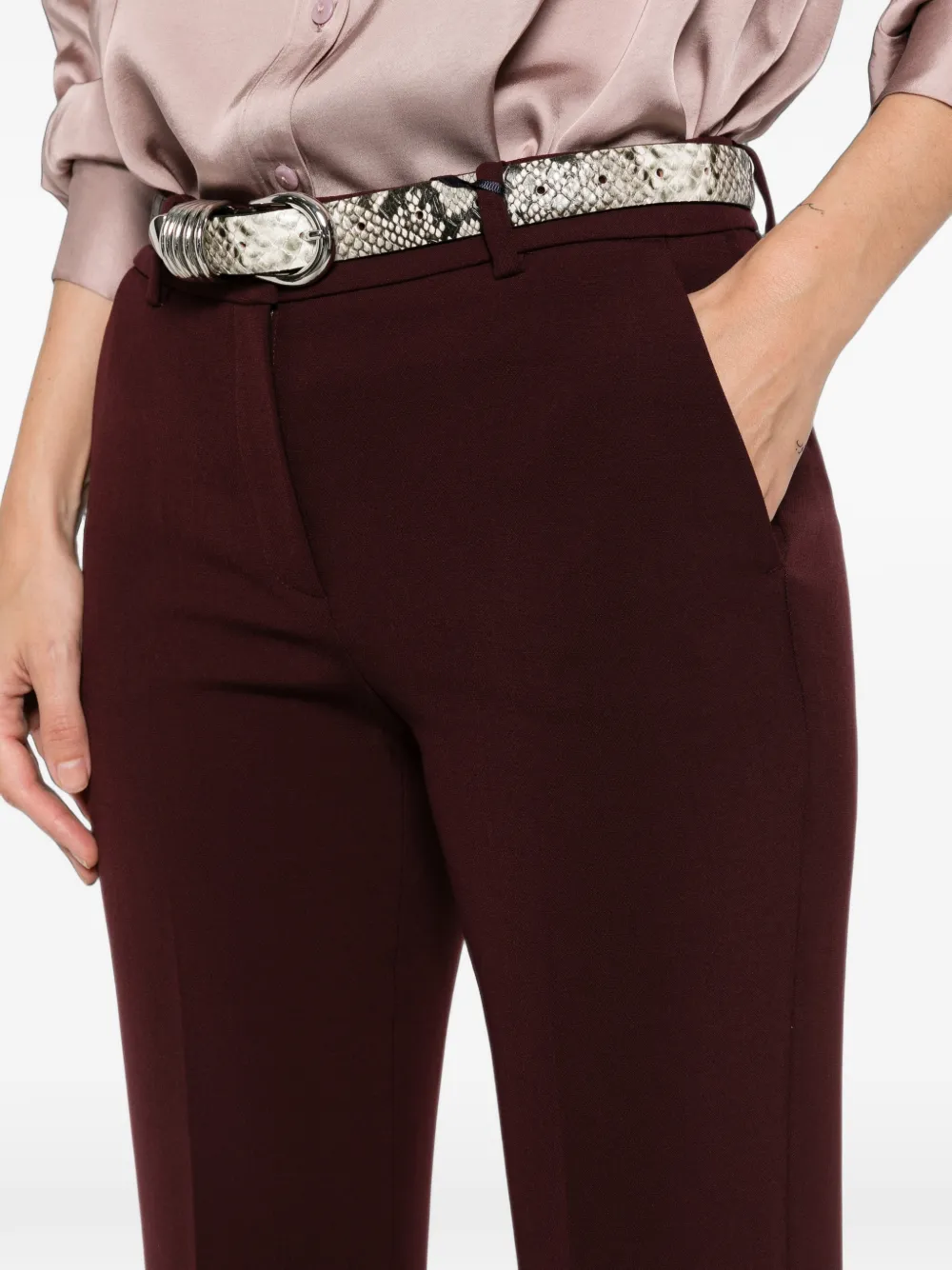 Seductive Rosie flared broek Rood