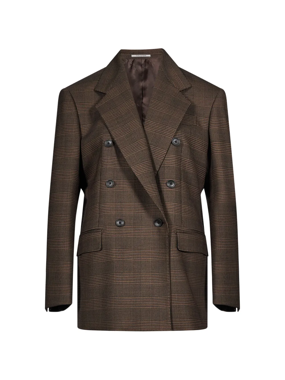Tagliatore Loreley check-pattern suit - Braun
