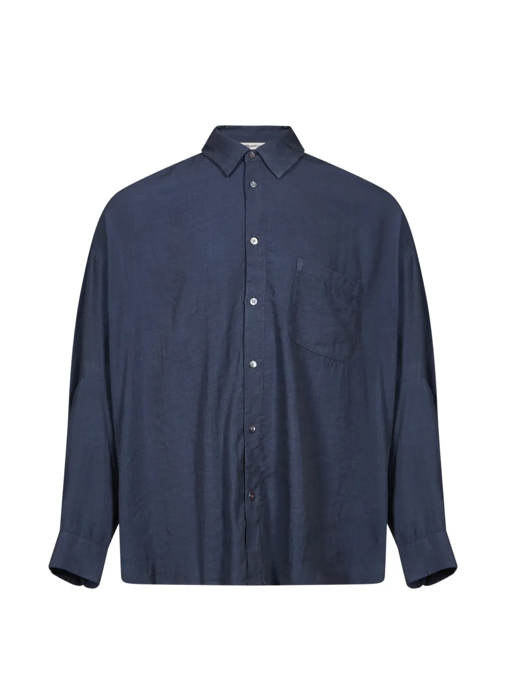 Ymc You Must Create Patch-pocket Long-sleeve Shirt In Blue