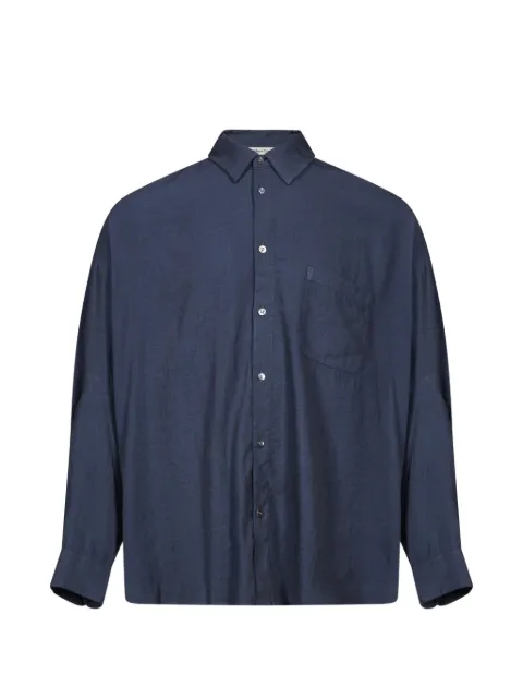 YMC patch-pocket long-sleeve shirt