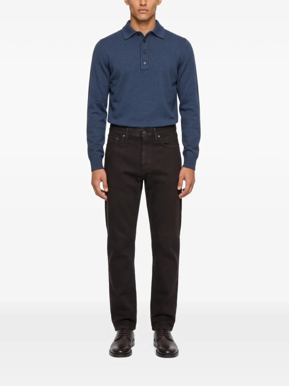 Zegna straight-leg five-pocket trousers Bruin