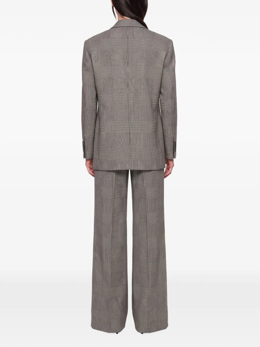 Tagliatore Prince of Wales check double-breasted suit Grijs