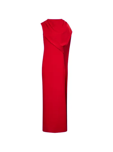 Roland Mouret maxi draped asymmetric dress