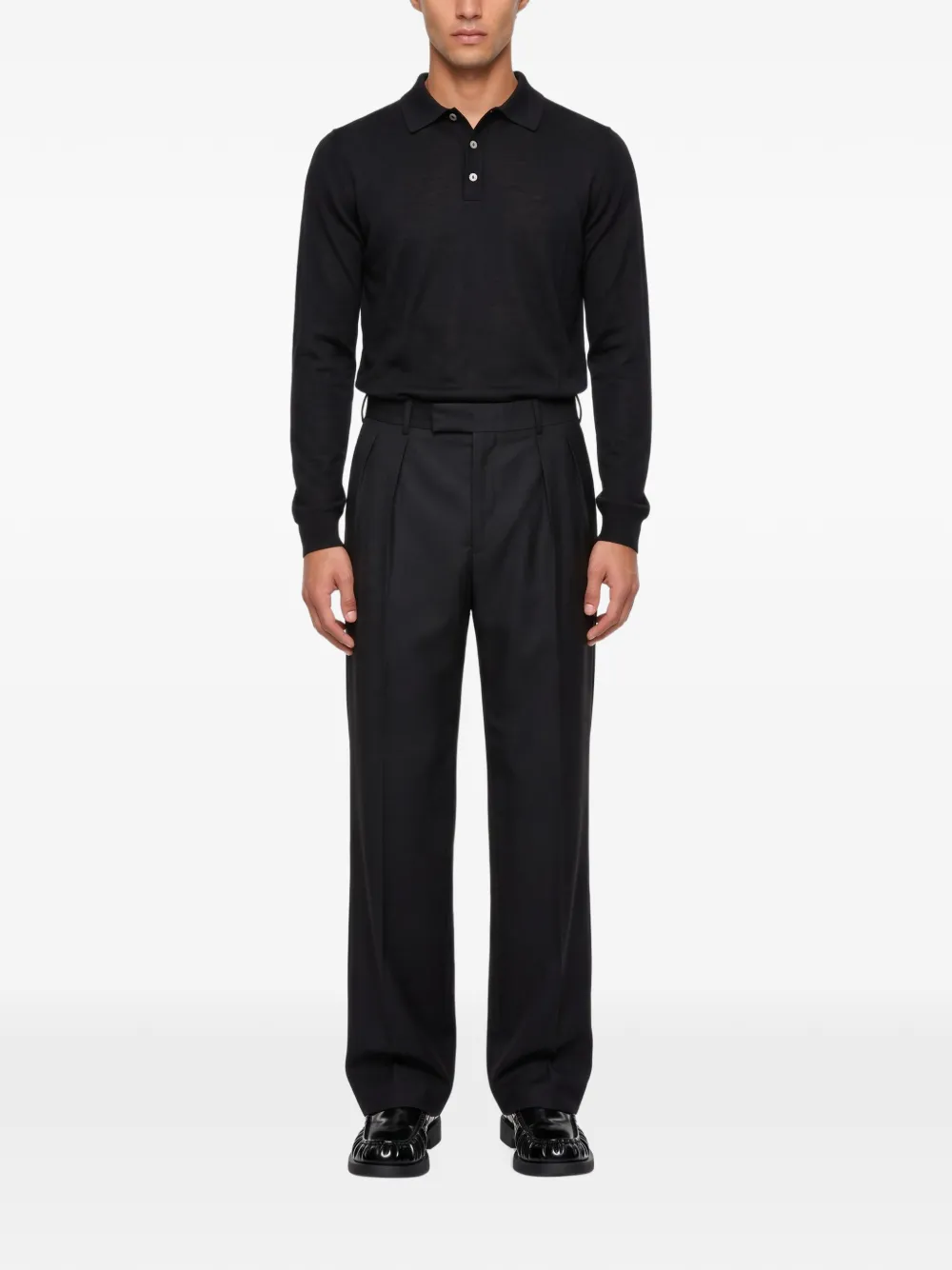 Tagliatore Cropped plooibroek Zwart