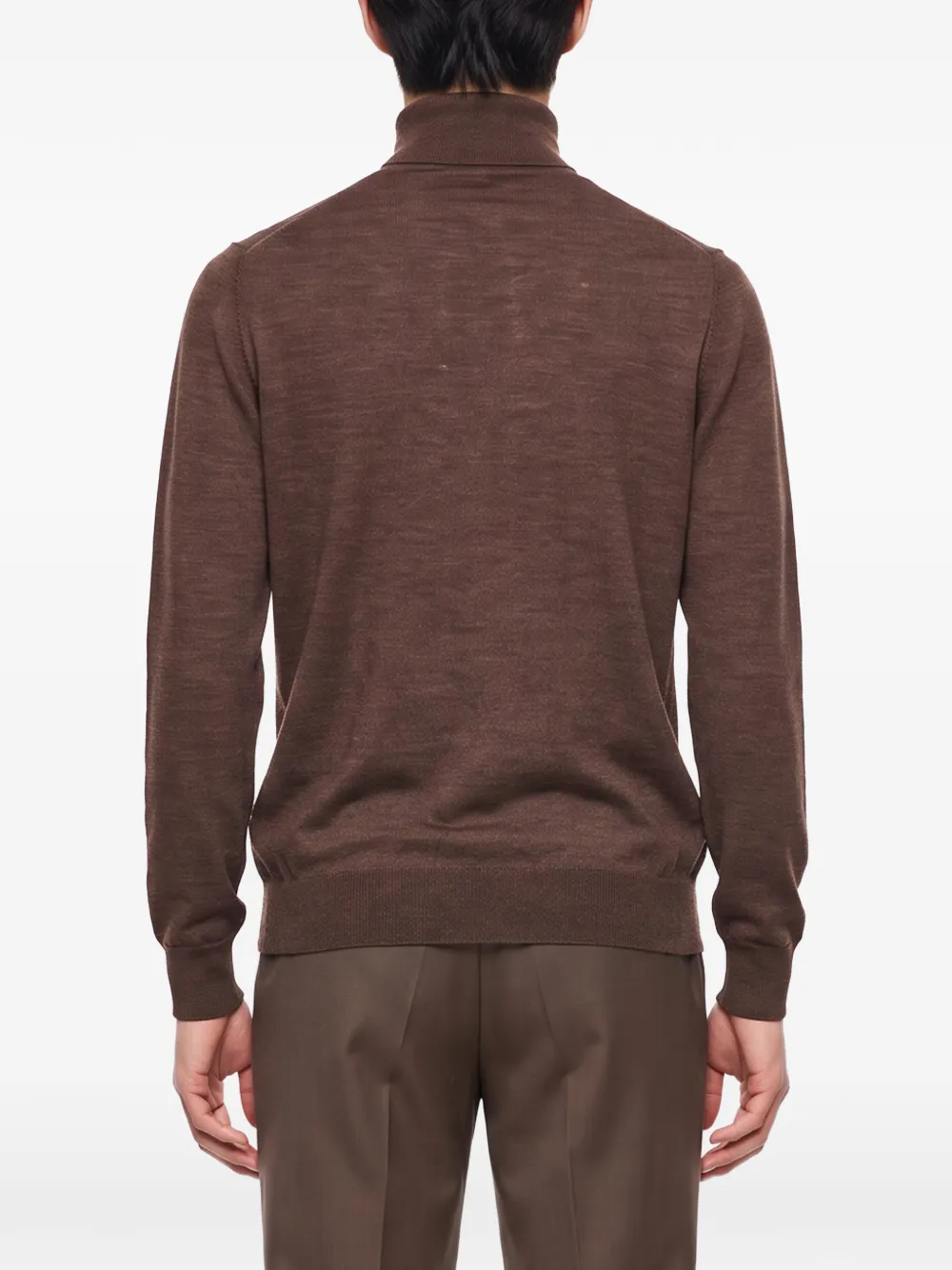 Tagliatore Mike roll-neck sweater Bruin