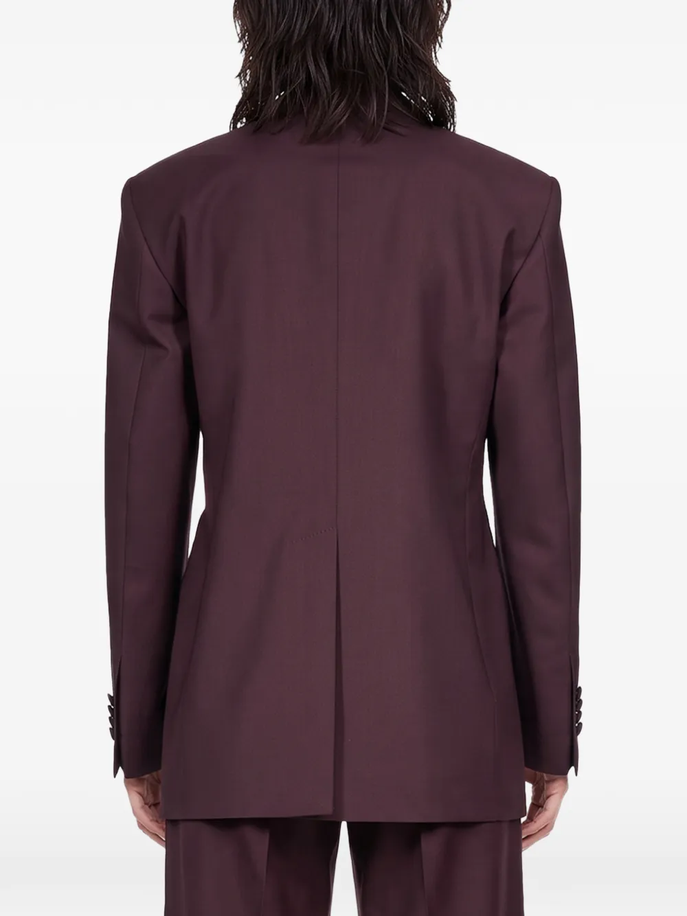 Tagliatore Loreley double-breasted blazer suit Rood