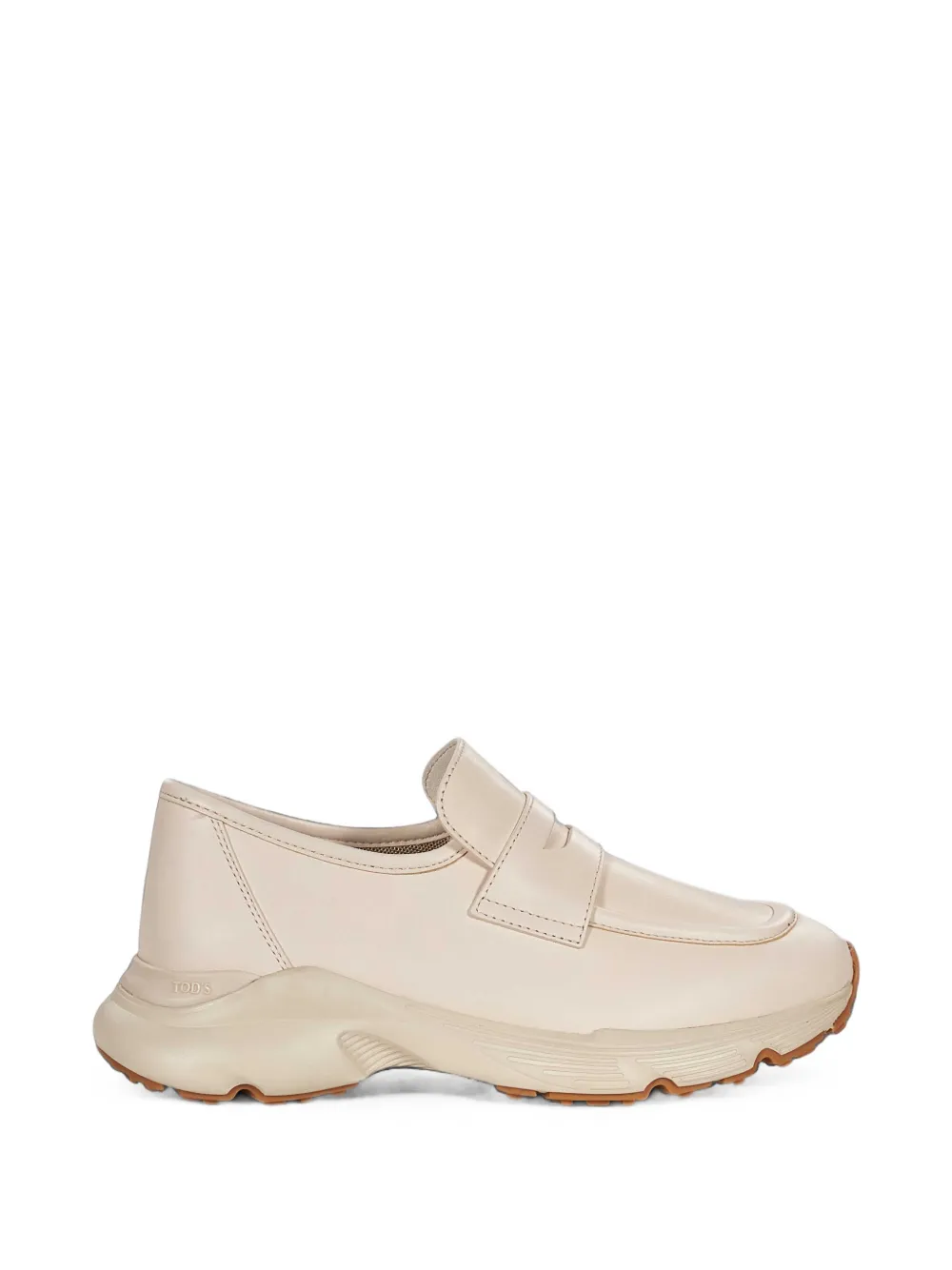 Tod's sporty loafers in leather - Toni neutri