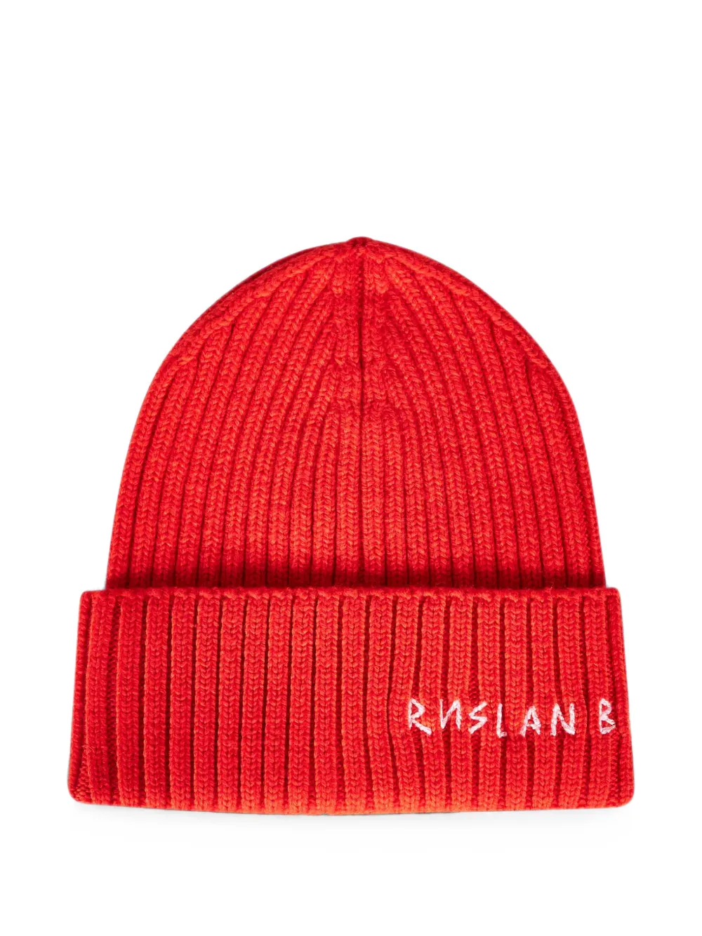 Ruslan Baginskiy logo-embroidered ribbed-knit beanie hat
