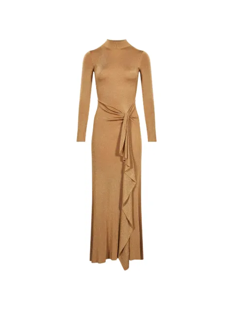 Roland Mouret maxi knotted ruffled dress