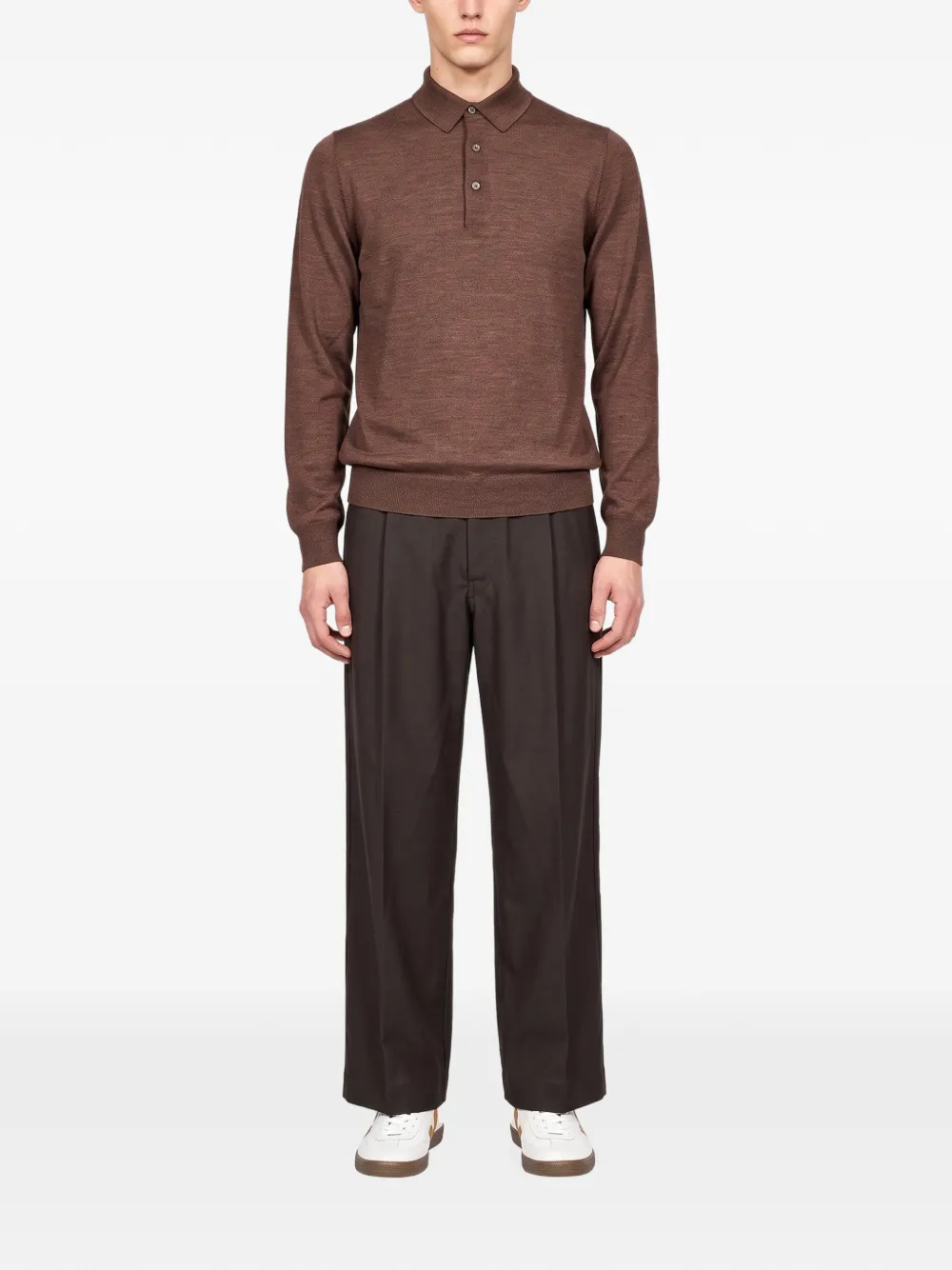 Tagliatore long-sleeve polo shirt Bruin