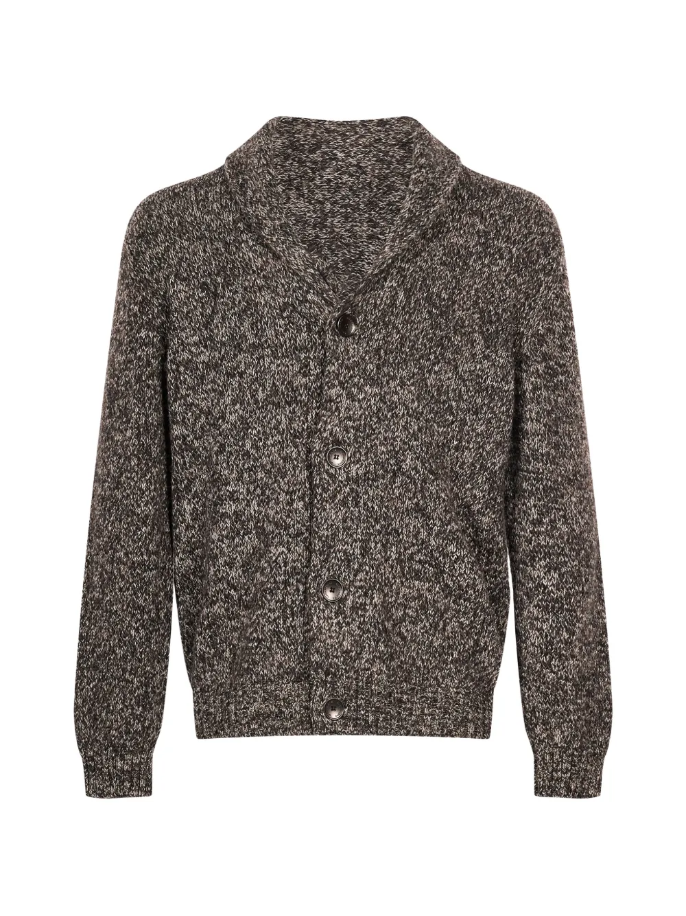 Tagliatore shawl-collar marl cardigan Grijs