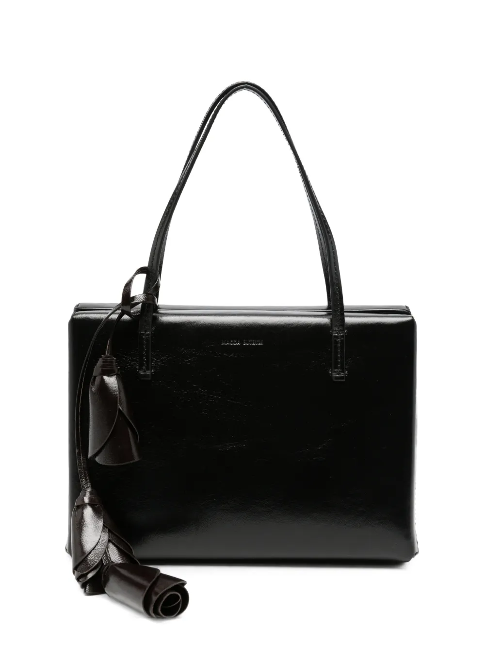 Magda Butrym flower-pendant leather tote bag