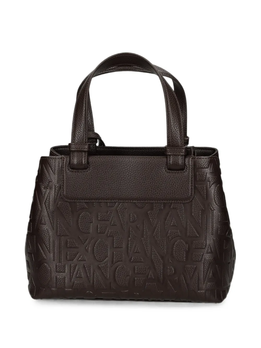 Armani Exchange Shopper met logo-reliëf Bruin