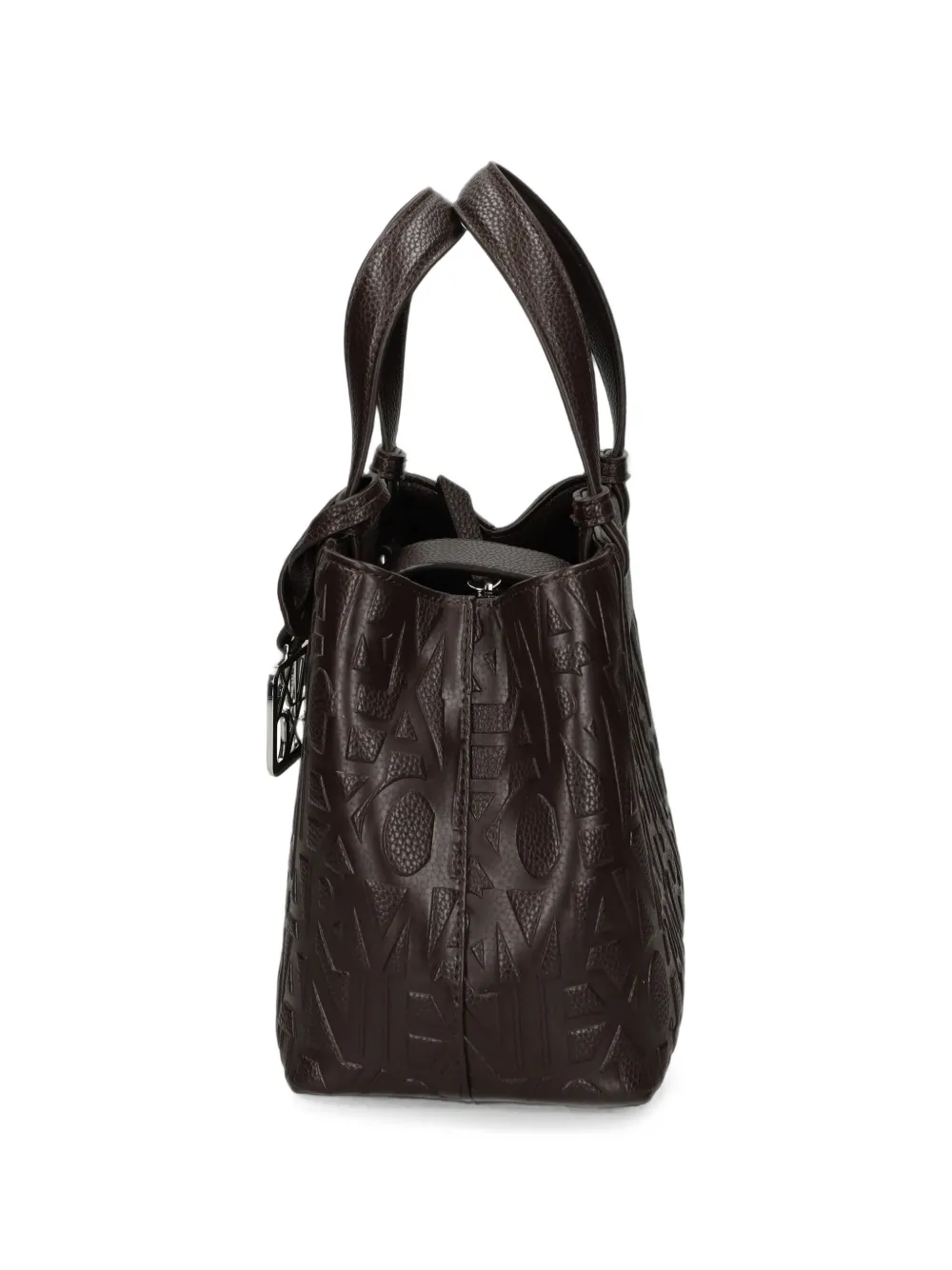 Armani Exchange Shopper met logo-reliëf Bruin