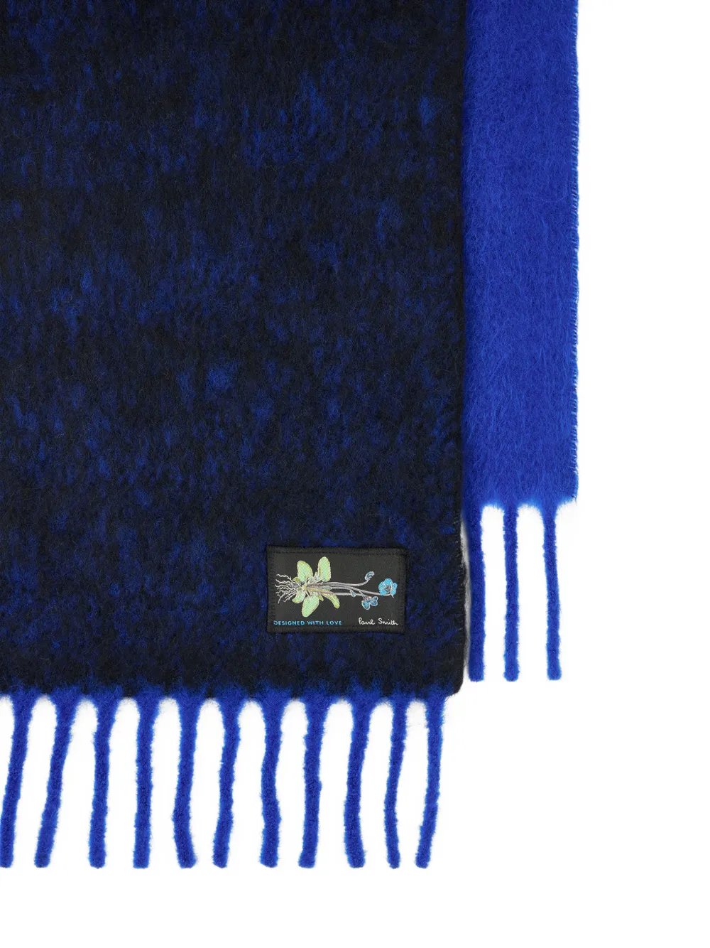 Paul Smith Sjaal met colourblocking Blauw