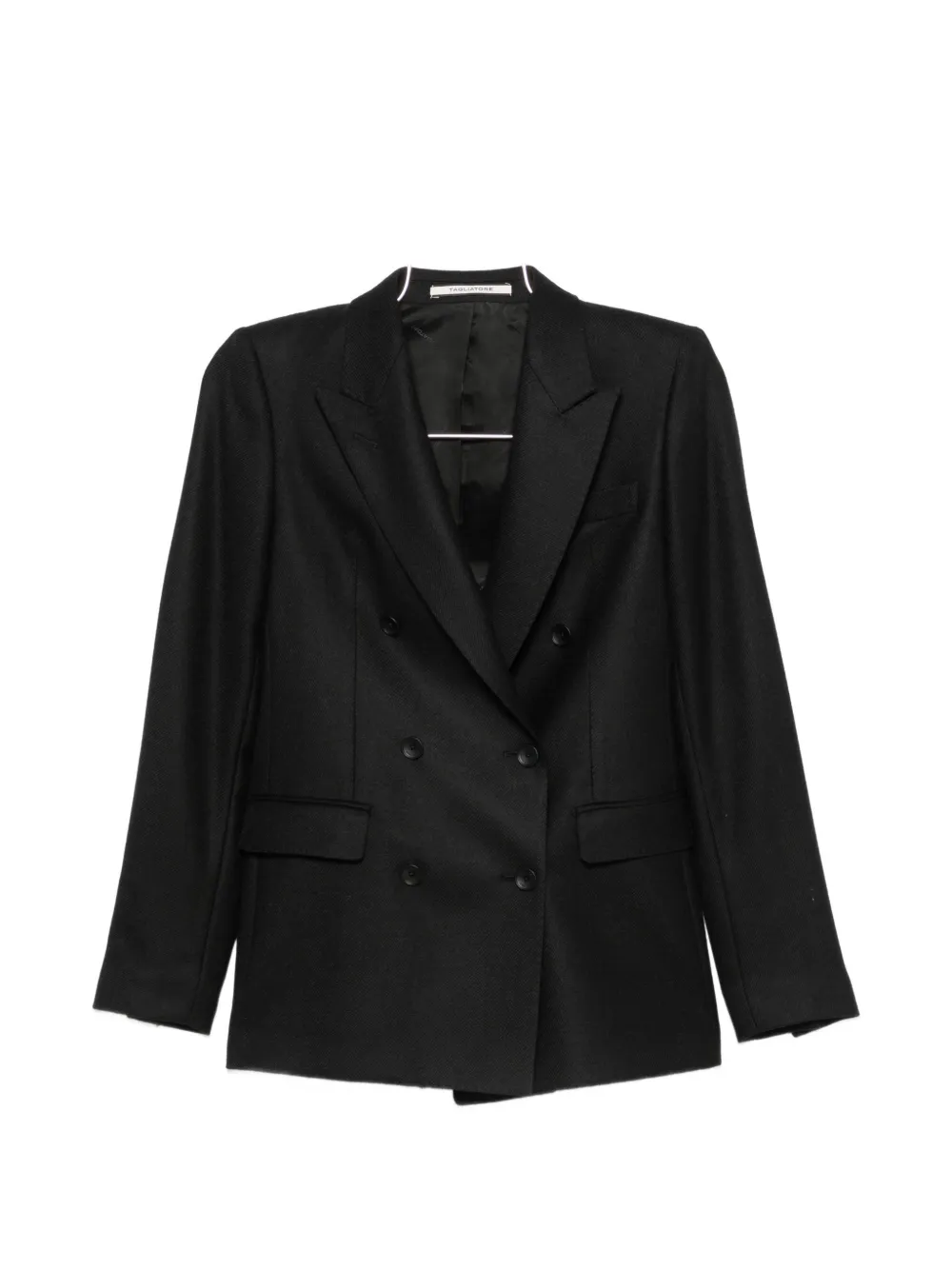 Tagliatore double-breasted peak-lapels jacket - Schwarz