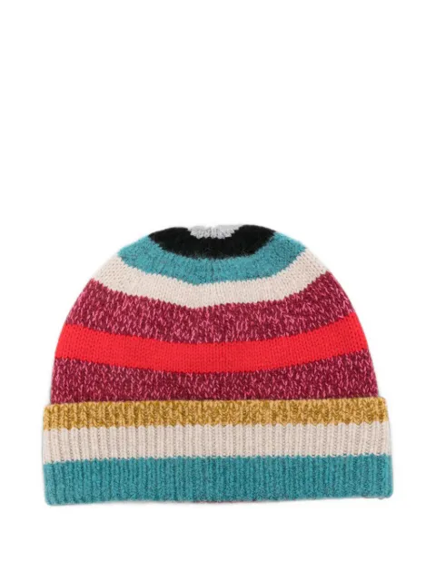 Paul Smith striped-knit beanie hat
