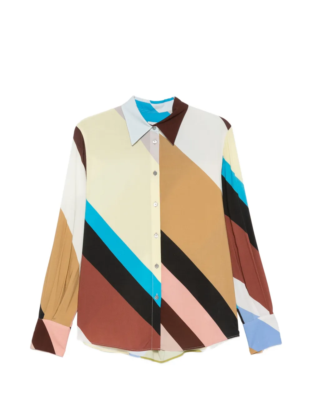 Paul Smith geometric-print long-sleeve shirt - Toni neutri