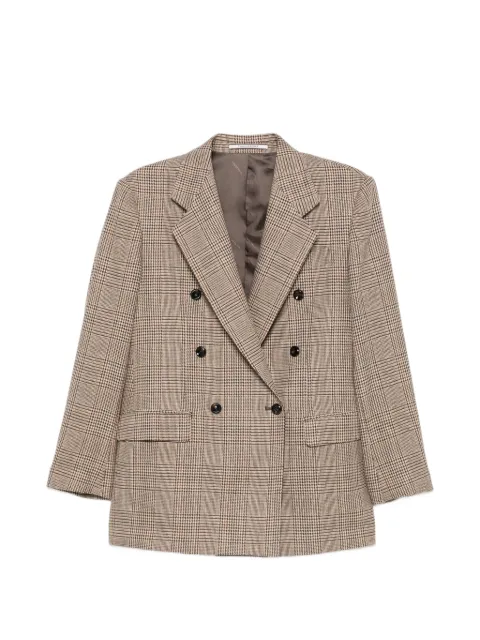 Tagliatore check-pattern double-breasted jacket
