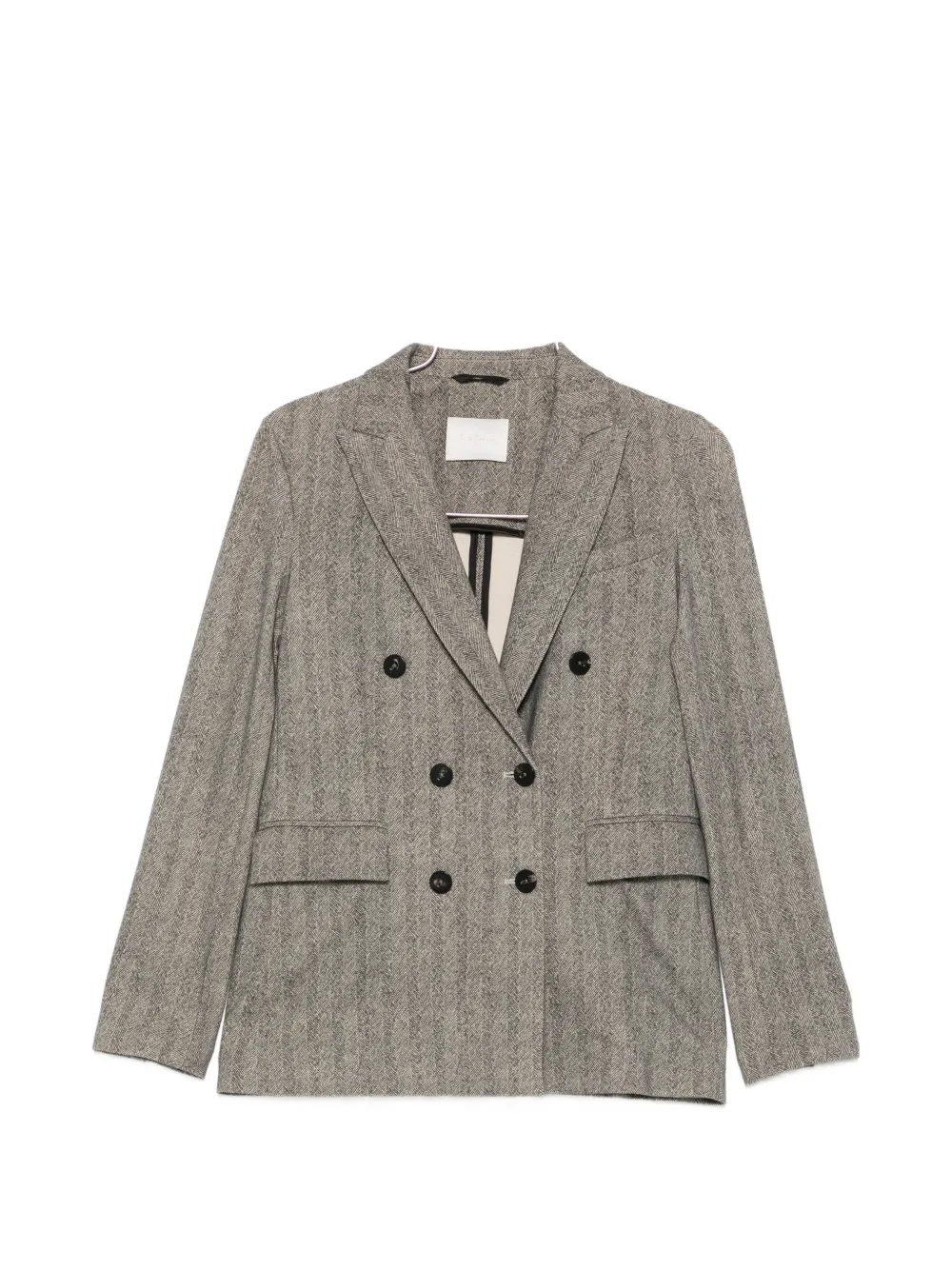 Circolo 1901 herringbone-pattern double-breasted jacket - Grau