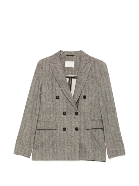 Circolo 1901 herringbone-pattern double-breasted jacket