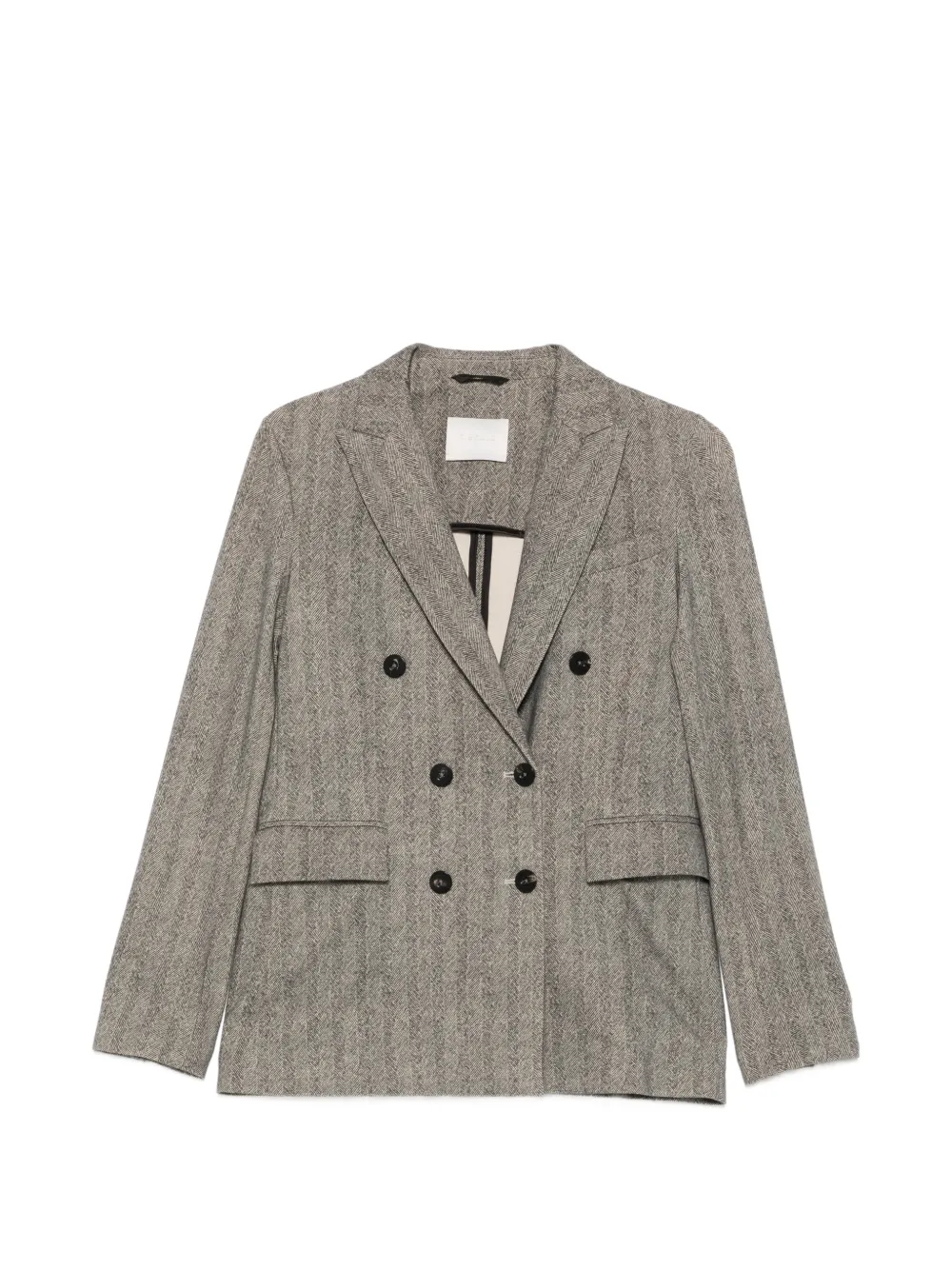 Circolo 1901 herringbone-pattern double-breasted jacket - Grigio