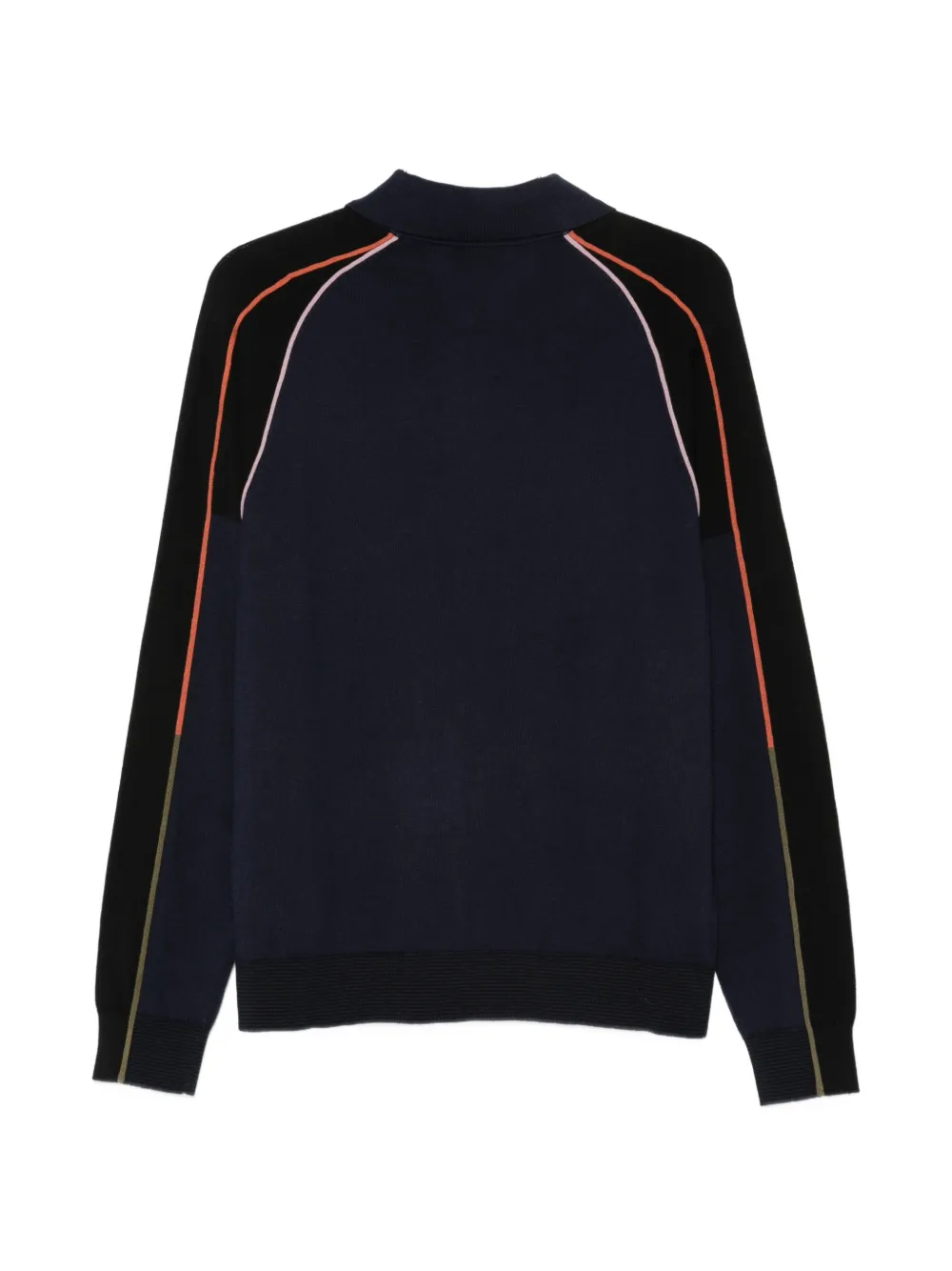 Paul Smith Polotrui met gestreepte afwerking en rits Blauw